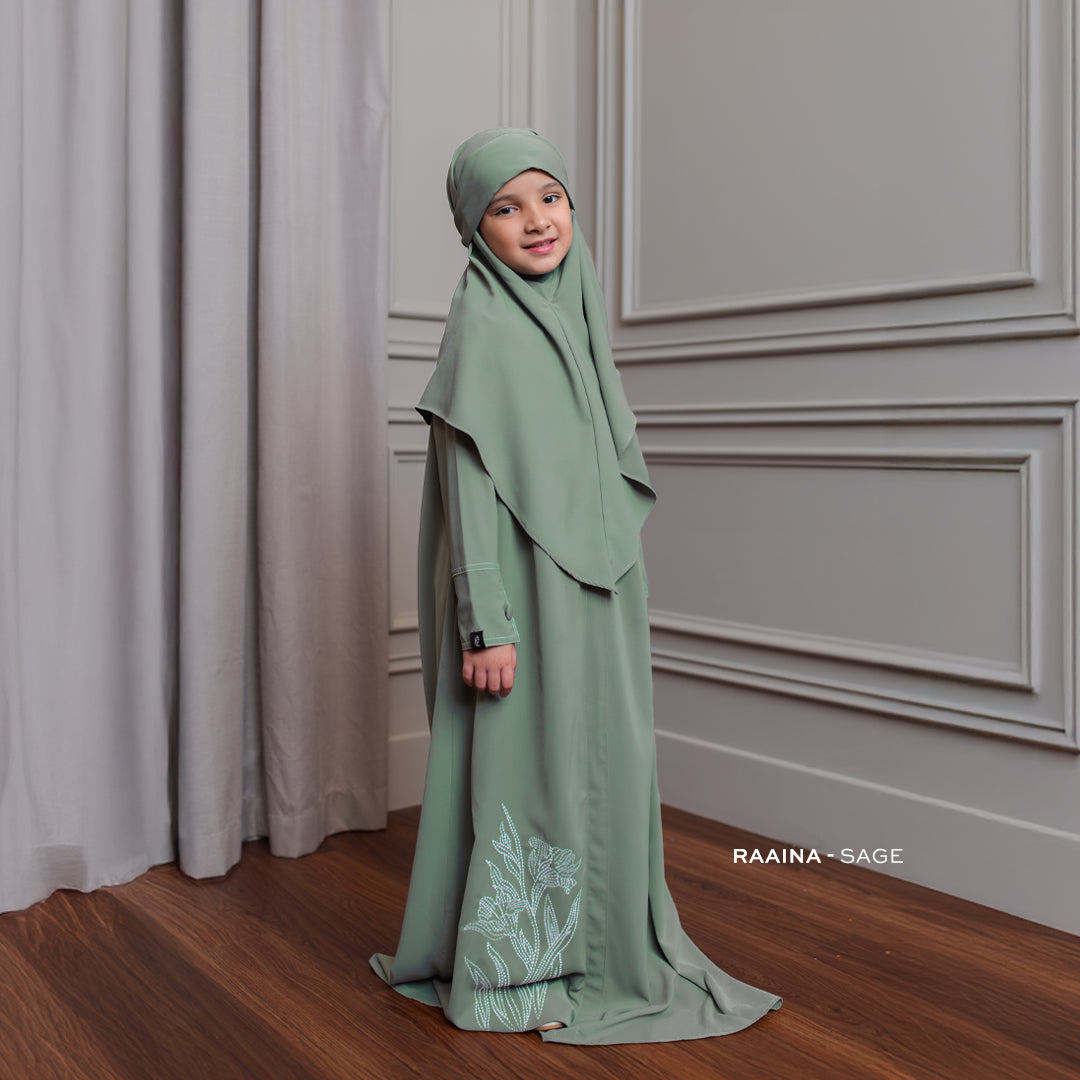 Gerai Hawa - Ethereal Petals Family Set Sarimbit Lebaran Baju Raya Couple Keluarga - Madah Samudra - Family Set 2