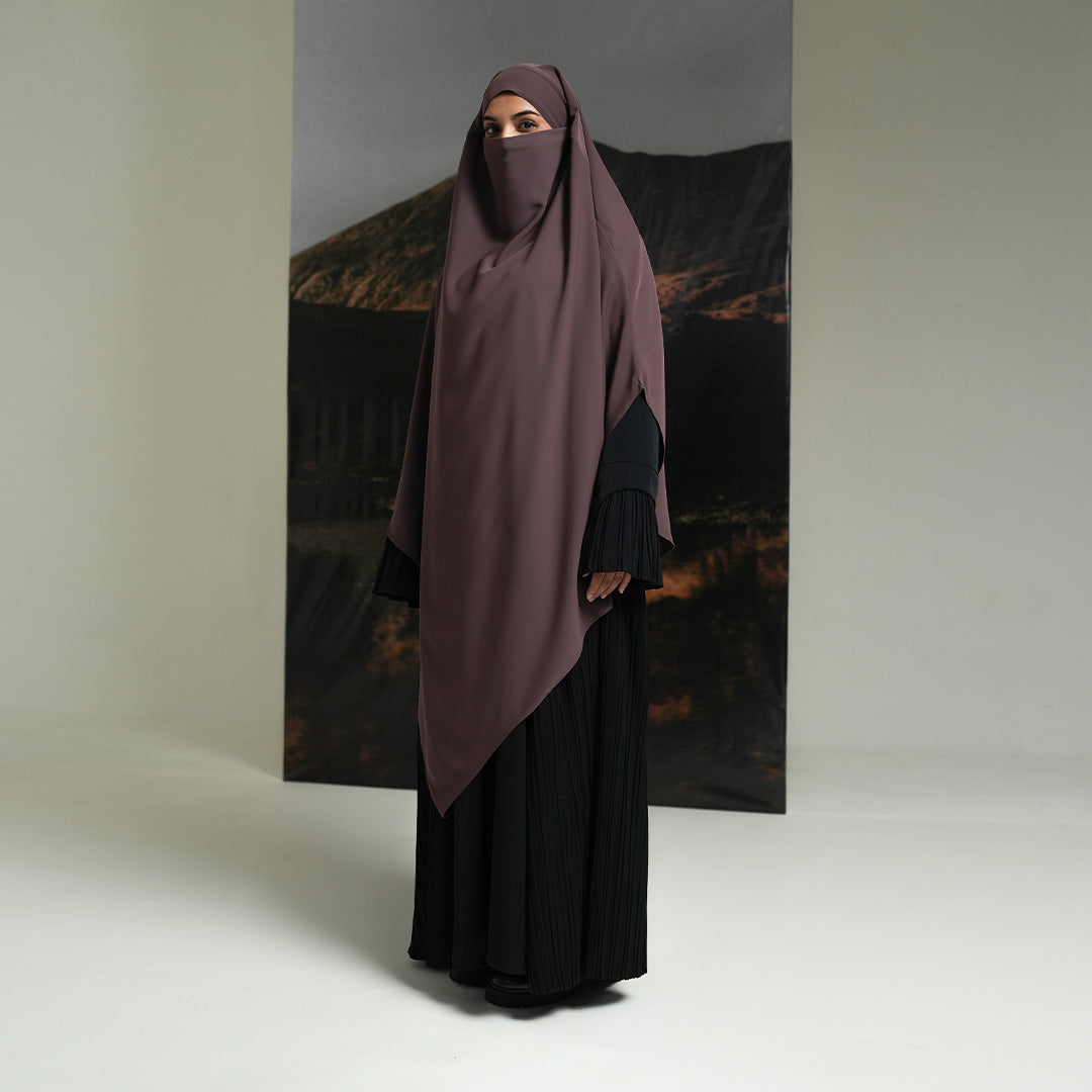 Gerai Hawa - Fidelia & Jaafira Abaya/ Gamis/ Dress Set French Khimar Anti UV Cooling Technology