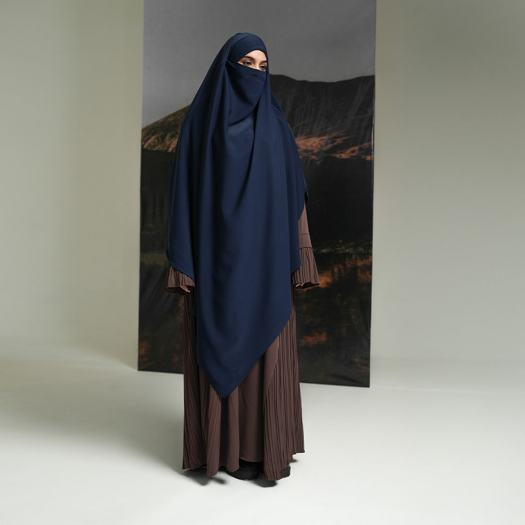 Gerai Hawa - Fidelia & Jaafira Abaya/ Gamis/ Dress Set French Khimar Anti UV Cooling Technology