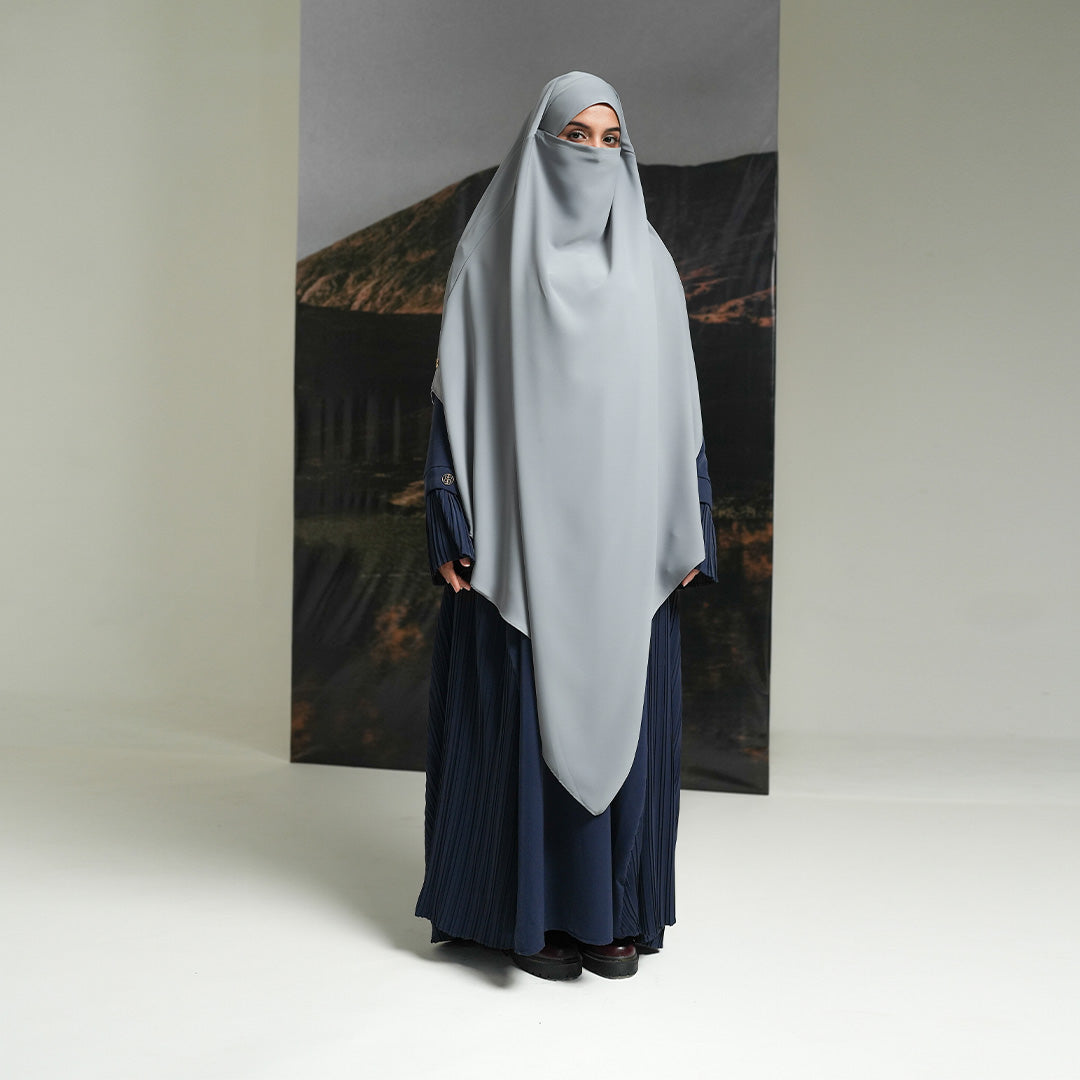 Gerai Hawa - Fidelia & Jaafira Abaya/ Gamis/ Dress Set French Khimar Anti UV Cooling Technology