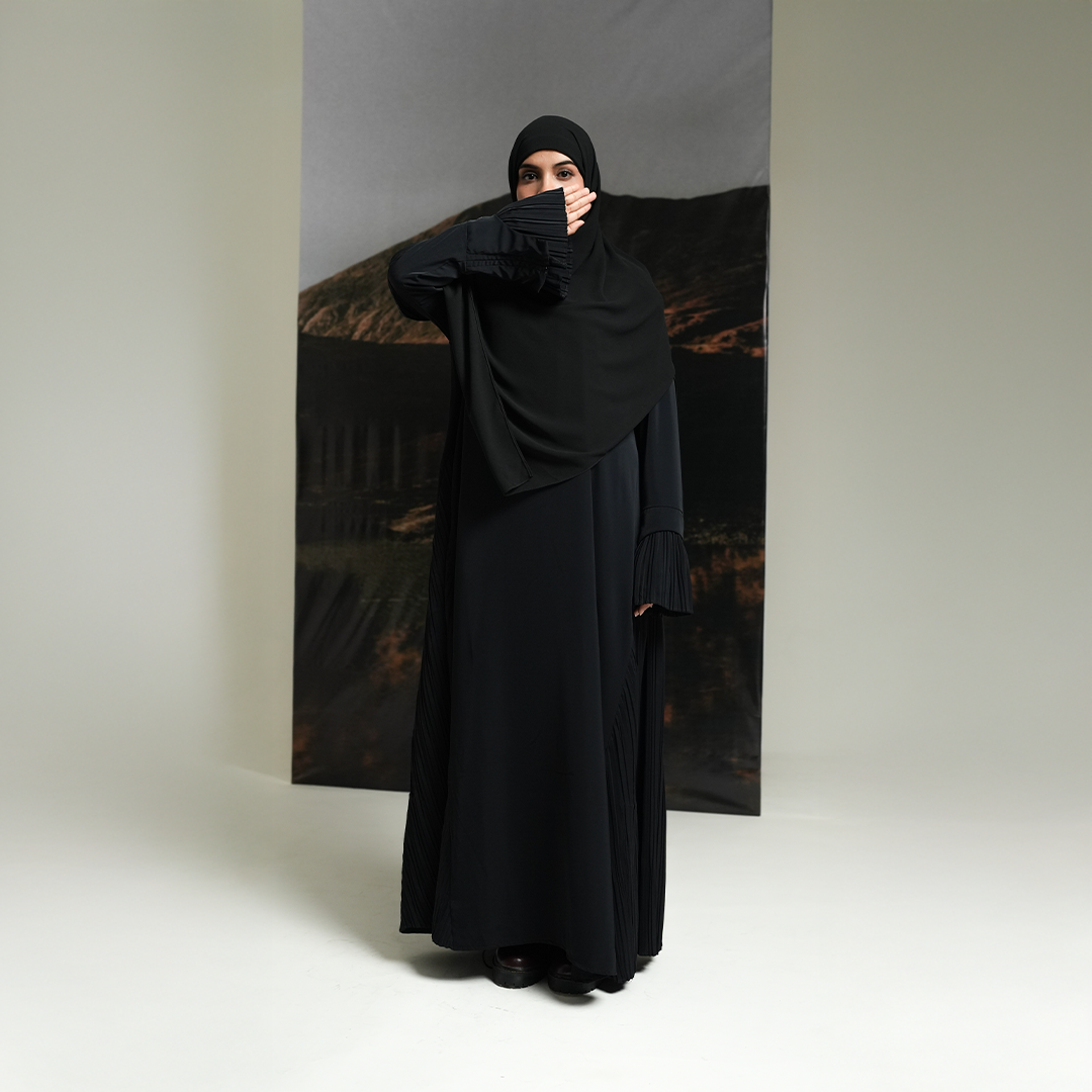 Gerai Hawa - Fidelia & Jaafira Abaya/ Gamis/ Dress Set French Khimar Anti UV Cooling Technology