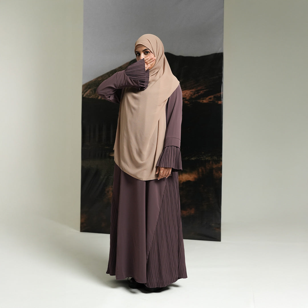 Gerai Hawa - Fidelia & Jaafira Abaya/ Gamis/ Dress Set French Khimar Anti UV Cooling Technology