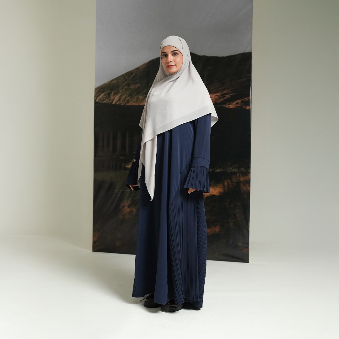 Gerai Hawa - Fidelia & Jaafira Abaya/ Gamis/ Dress Set French Khimar Anti UV Cooling Technology