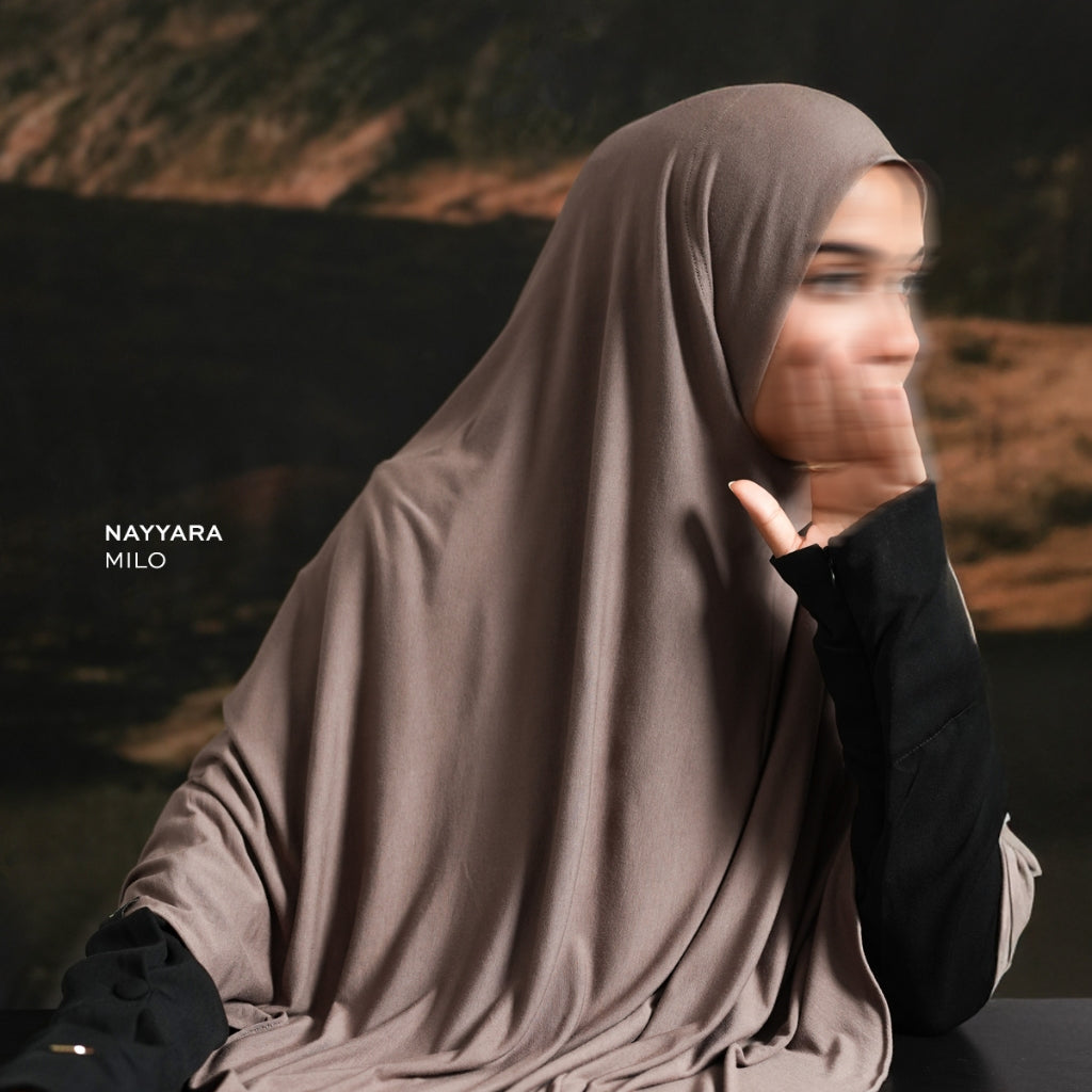 Gerai Hawa - Nayyara Khimar/ Hijab/ Bergo/ Jilbab/ Kerudung Instant Daily Sport Syar'i Polos Premium