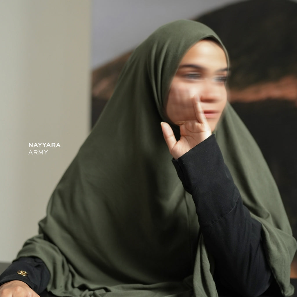 Gerai Hawa - Nayyara Khimar/ Hijab/ Bergo/ Jilbab/ Kerudung Instant Daily Sport Syar'i Polos Premium